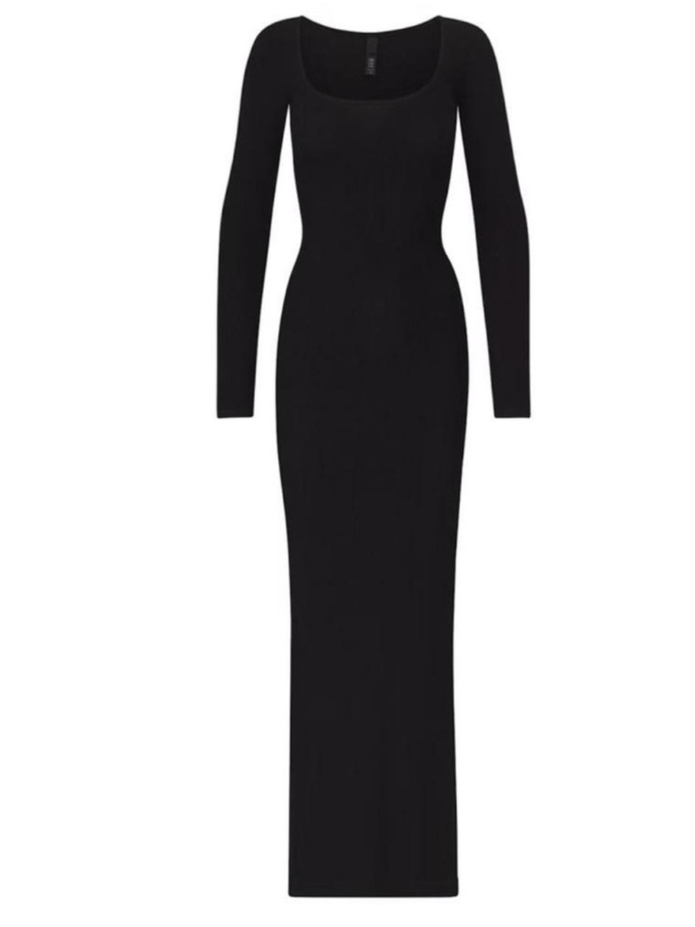 SKIMS Black Long Sleeve Soft Lounge Maxi Dress NWT